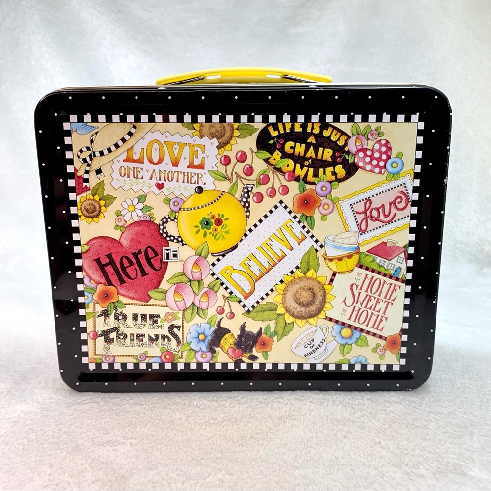 Mary Engelbreit Collectible Tin Lunchbox Classic Whimsical Vintage Design